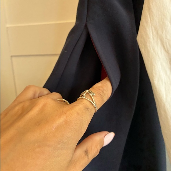 Leifnotes Anthropologie Daytripper Dress navy and white size 10 - Picture 8 of 11